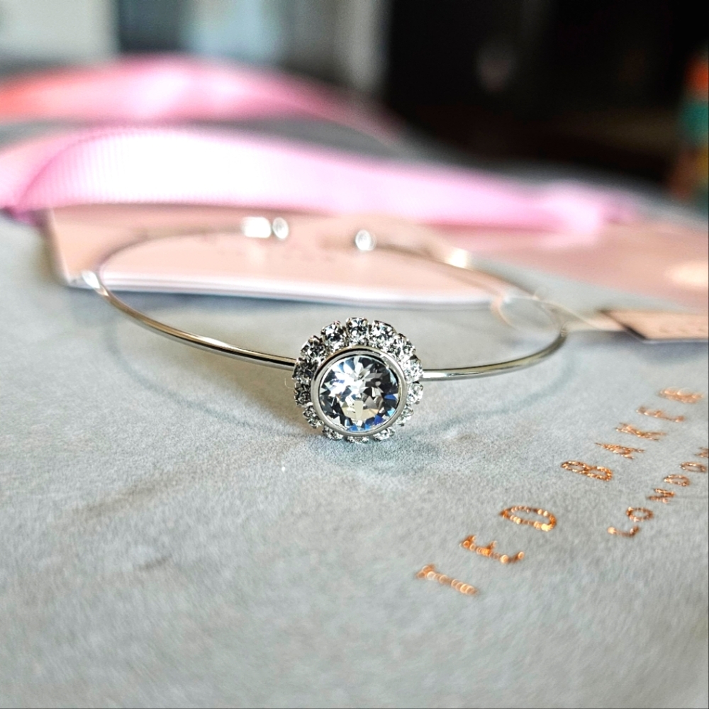 Ted Baker Sapelle Crystal Chain Ultra Fine Cuff with Crystal Accents